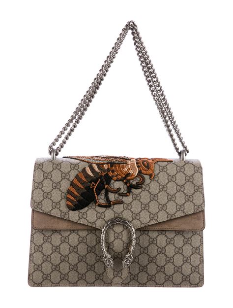 white leather gucci flat bag bumblebee|gucci shopping bags.